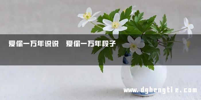 爱你一万年说说 爱你一万年段子